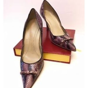 Ann taylor purple snake heel